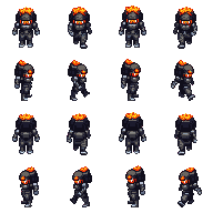 Tiny Lava Golem spritesheet